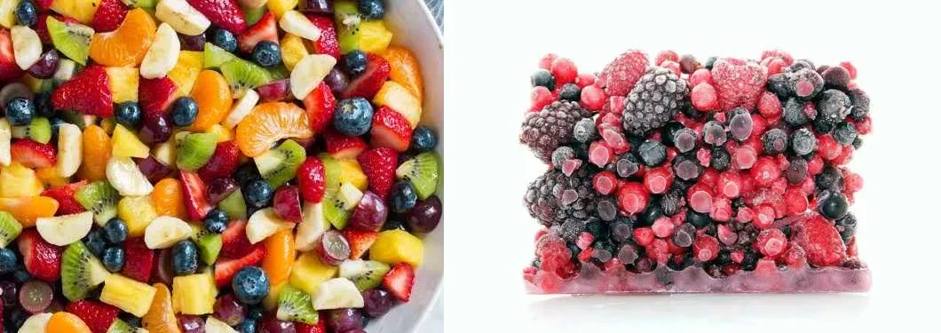 Fresh vs frozen fruit smoothies
